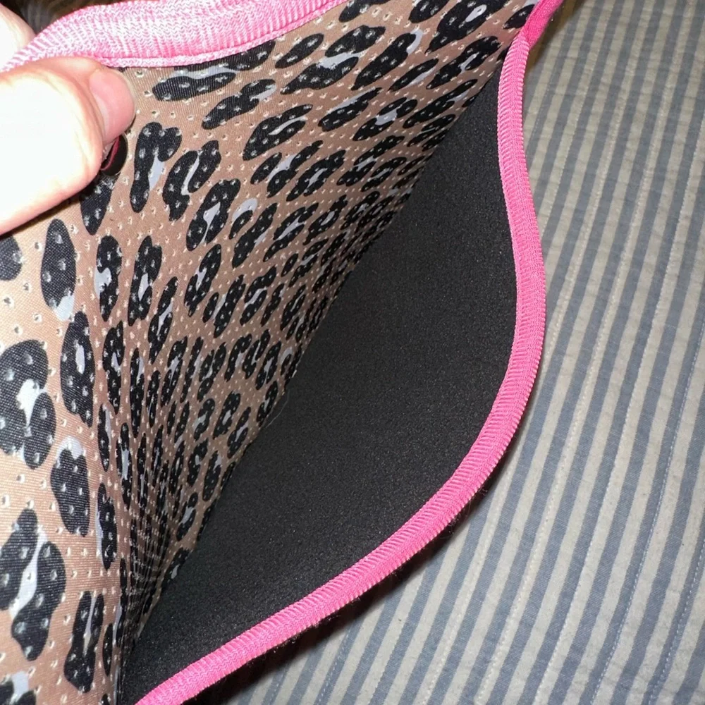 Simply Southern Black Brown Leopard‎ Print Neoprene crossbody bag